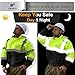 sesafety Reflective Jacket for Men, High Visibility Jackets, Safety Jackets for Men, Hi Vis Construction Bomber Jackets Waterproof with Pockets and Zipper, Black Bottom, Class 3