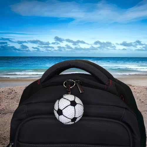 LINAN Soccer Ball Keychain, Sports Charm Keyring Accessory, Gag gift soccer Ball, Back to School gift, Gaggift, Gift for Him4