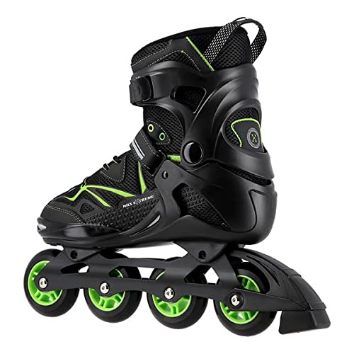 Nils Extreme Rollers en ligne ABEC9 pour homme Vert 80 mm Taille 41-45