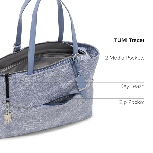 TUMI - Voyageur Cam Large Tote - Spacious Travel & Commuter Bag with Adjustable Straps - Fits up to 14" Laptop - Denim Blue4