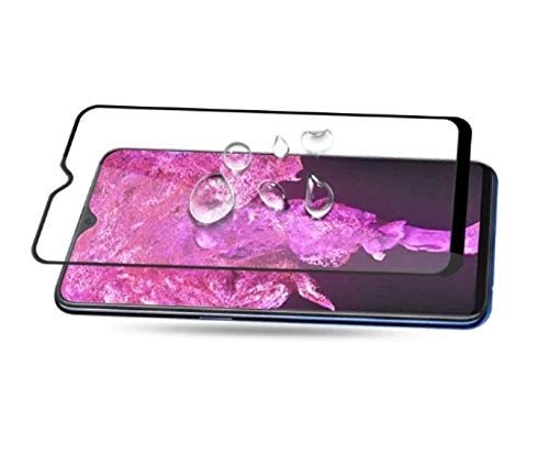 Image of Designerz hub 5D Tempered Glass with Curved Edges and 9H Hardness - Full Glue Edge-Edge Screen Protection (Black) for Vivo V11 Pro