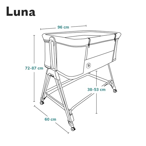 Variante de lionelo cuna colecho Luna portátil con colchón