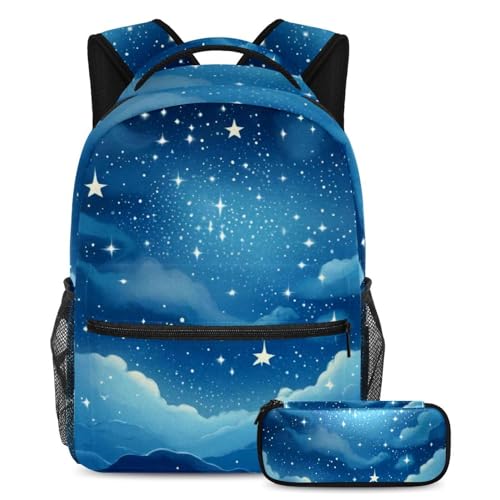 Sac de voyage tendance au motif ciel étoilé pour les sorties et les cours du collège