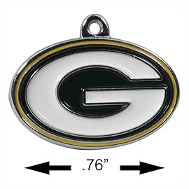 NFL Siskiyou Sports Womens Green Bay Packers Fan Bead Dangle Earrings One Size Team Color,black