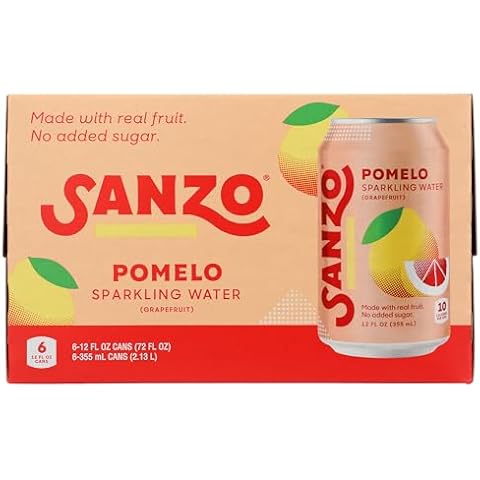 Sanzo Pomelo Sparkling Water 6pk, 12 FZ Cover