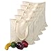 Smart Green Canvas Bag 5 pack Durable Reusable Washable Grocery Tote Bag for Crafting Decorating