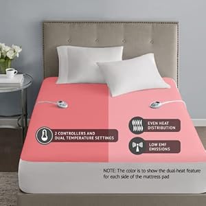 Serta Waterproof Heated Mattress Pad – Electric Bed Warmer with 10 Heat Settings Controller, Auto Shut Off Timer, Deep…