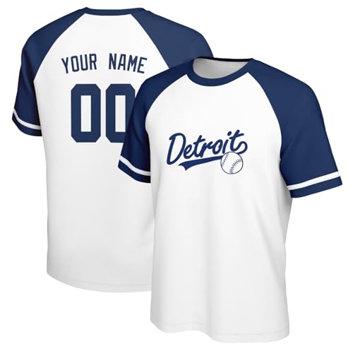 Image of ANTKING T-Shirt Custom Name Number Crewneck Short Sleeve for Men Youth Gifts