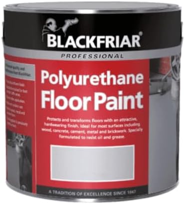 Blackfriar Polyurethane Floor Paint - Hard Wearing - Light Grey - 2.5 Litre