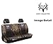 Bone Collector Buck Skull Michael Waddell's Brand Camo Logo Car Truck SUV Universal-fit Rear Bench Seat Cover with Head Rest Covers