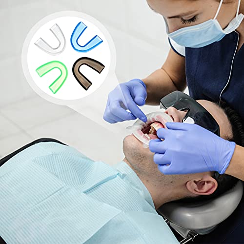 DOITOOL 4Pcs Protetor de para Ranger Os Dentes Dentes Branqueamento Bandejas de Guardas para Dormir