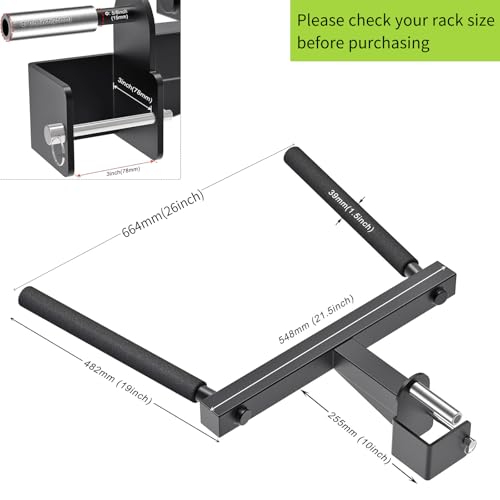 Kipika Y-Shaped Dip Bar for 2"x2"and 3"x3" Power Cage - Dip Bar Attachments for Home Gym - Heavy Duty Power Rack Attachments - Squat Rack Accessories for Strength Training - Image 5