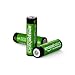 Amazon Basics Rechargeable AA Batteries, 16-Count, 2000 mAh, NiMH, Recharge up to 1000x Times, Pre-Charged