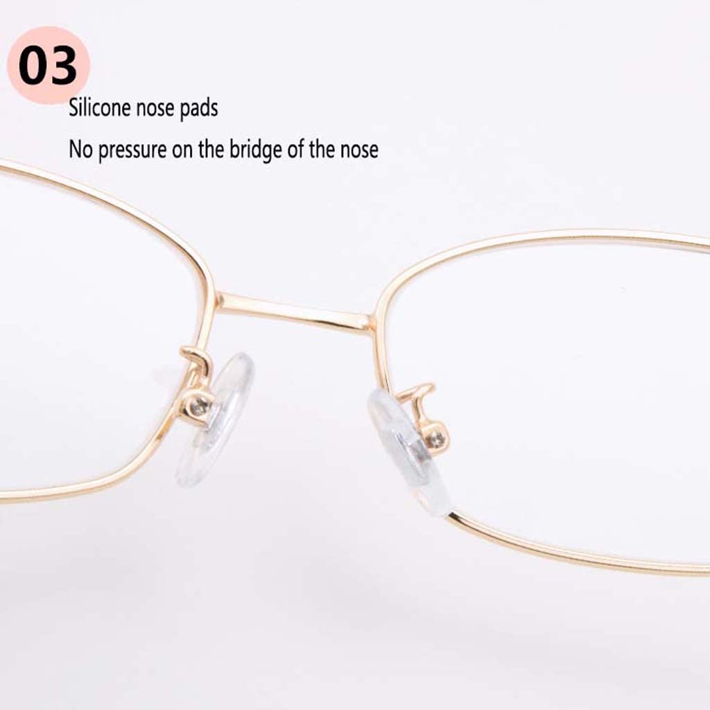 WZX Gafas de Lectura de Cristal de Alto Grado Computadora con luz Anti-Azul para Reducir la Fatiga Ocular Lentes Transparentes antideslumbrantes Gafas de Video Gafas portátiles antideslumbrantes