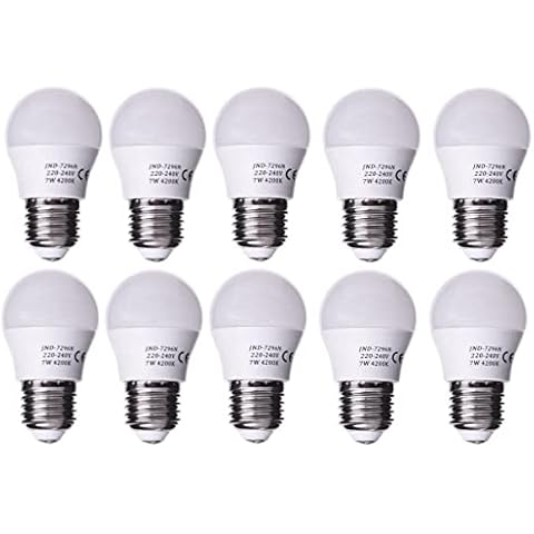 Jandei - Pack de 10 Bombillas LED mini G45 7W Cover
