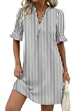 Zeagoo Summer Dresses Short Mini Casual Tshirt Dress Leopard Print Cruise Outfits Wear Clothing 2026 Boho Vacation Outfits 2026 Loose Fit with Pockets