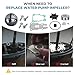 JAVIK Water Pump Impeller Repair Kit for Yamaha Outboard 40HP 50HP 60HP 1997-Up 40/50/60/C40/P40/C50/F50/P50/F60 O.E.M# 63D-W0078-01-00 63D-W0078-00-00 63D-W0078-03-00