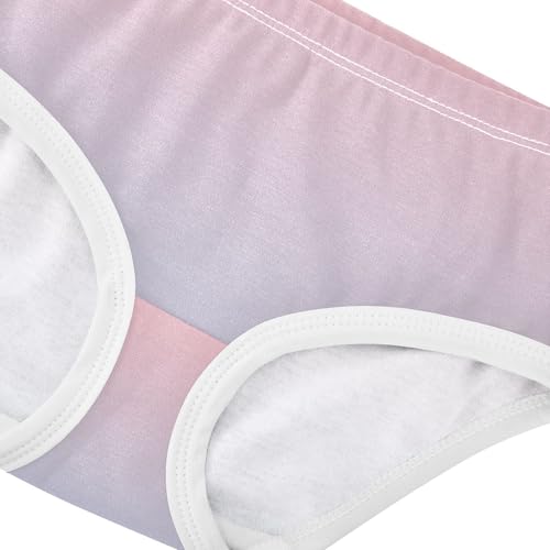 Joisal Toddler Girls Underwear 2t Cotton Little Girl Panties Florals Undies Kids Briefs Blush Pink Light Blue Gradient4