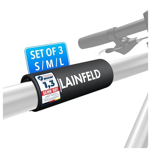 LAINFELD Fahrrad Rahmenschutz | 3er Set | Transportschutz passend für Thule Fahrradträger | Carbon Rahmen Schutz | Fahrrad Zubehör Befestigung