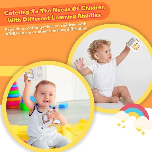 Image of Montessori Toys for 1 Year Old Boy, 6 in 1 Busy Activity Cube Toys for Toddlers 1-3 Learning Fine Motor Skills, Travel Toy for 12-18 Months Baby, One Year Old Girl Birthday Gifts,White