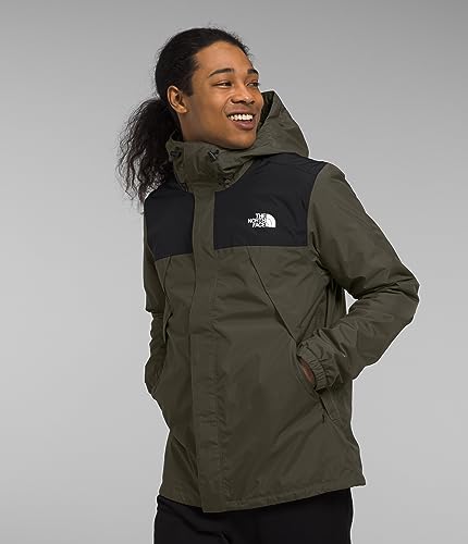THE NORTH FACE Jaqueta masculina Antora Triclimate, verde acinzentado/TNF preto, médio