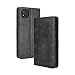 Produktbild GOKEN Leder Folio Hülle für Realme C11 2021 / Realme C20A / Realme C20, Lederhülle Brieftasche Mit Kartensteckplätzen, Flip PU/TPU Handyhülle Schutzhülle Case Cover mit Ständer Funktion (Schwarz)