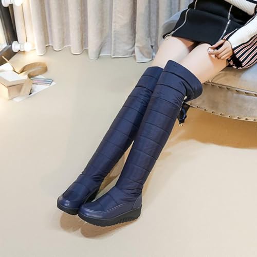 Bottes hautes chaudes imperméables à semelles épaisses protectrices
