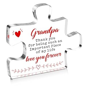 Fathers Day for Grandpa Gifts Engraved Acrylic Desk Decor Sign Best Grandpa Gifts Christmas Thanksgiving Grandpa Fathers Day Gift Birthday Gifts for Grandpa from Grandchildren