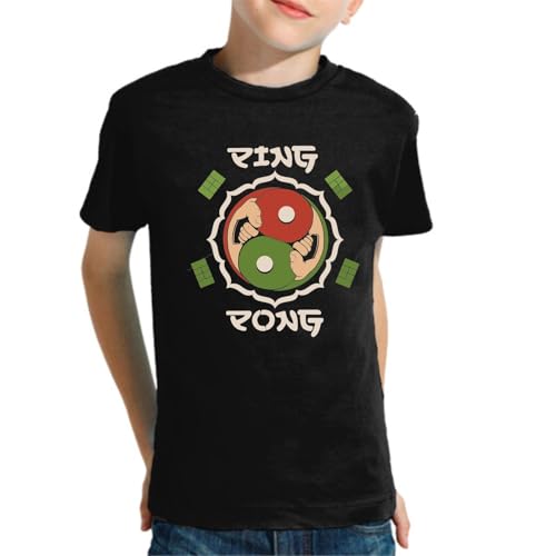 the Fan Tee Camiseta Infantil de Niño Niña Deportes Pingpong Divertido Tenis de Mesa 001 12 años