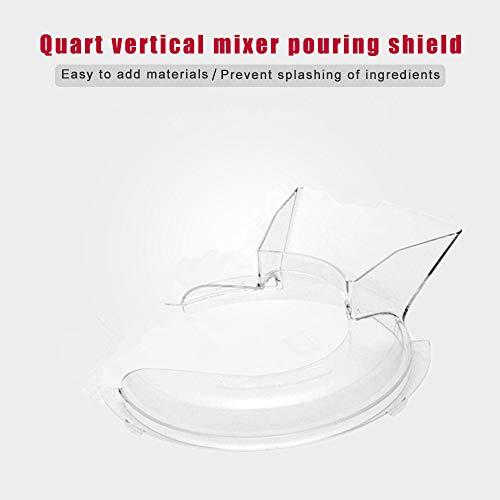 VideoPUP Pouring Shield Compatible with KitchenAid- KN1PS 4.5Quart Stand Mixer Parts & Accessories - Thumbnail 6