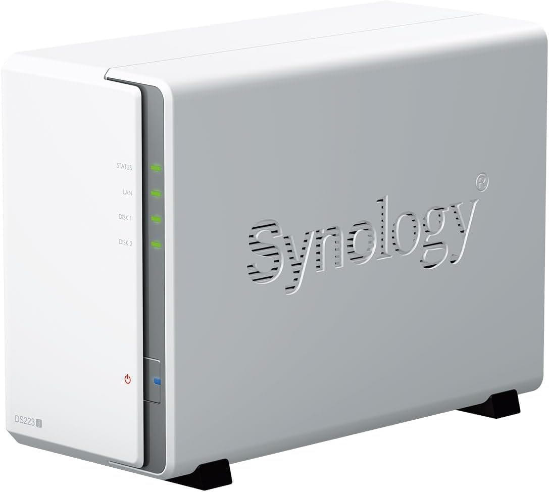 Synology DS223j Solution NAS à 2 Baies 32 to installée avec 2 x 16 disques HAT3300