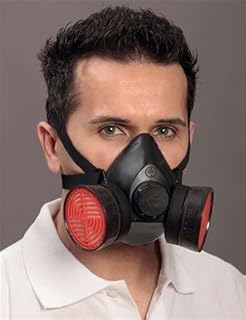 Halbmaske Polimask 100/2 mit Doppelfilteranschluss DIN EN140 für Brillenträger 4000370789