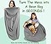 Premium Corduroy Stuffed Animal Storage Bean Bag Chair Cover (No Filler) For Organizing Plush Toys Or Textile Stuffable Bean Bag Sack For Adults Lazy Chair Playroom Washable Cover