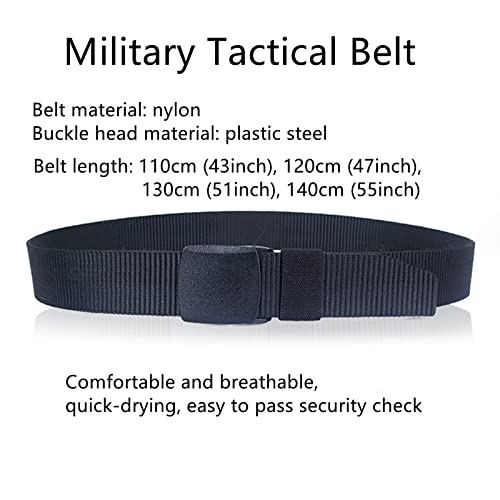 Belts for men Braided Belt,Nylon Military Tactical Belt, 1.52
