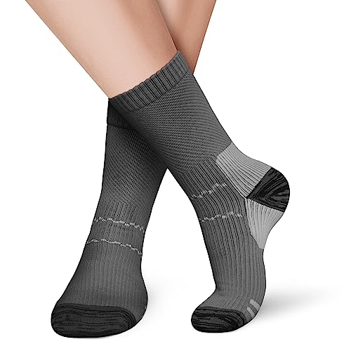 Image of Copper Compression Socks (3 Pairs), 15-20 mmhg is BEST Athletic & Medical for Men & Women, Running, Flight, Travel, Nurses - Boost Performance, Blood Circulation & Recovery