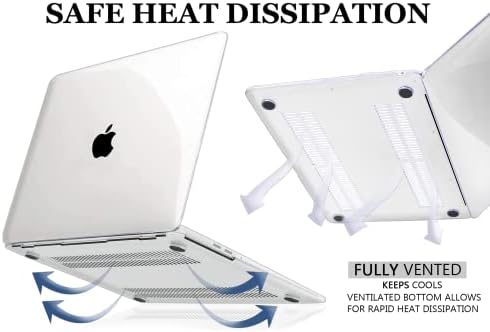 RKINC Case Compatible with New MacBook Air 13.6 inch M2 A2681 2022 Release Protective Snap On Hard Shell Cover for MacBook Air 13.6 inch (Crystal Clear)