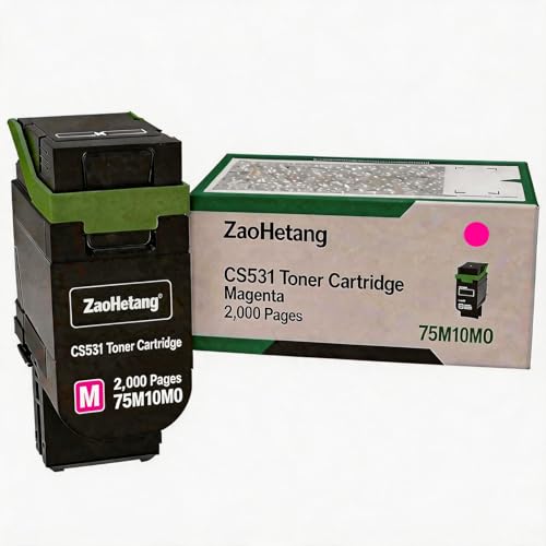 Toner magenta 75M10M0 pour Lexmark CX532 fini les impressions ternes