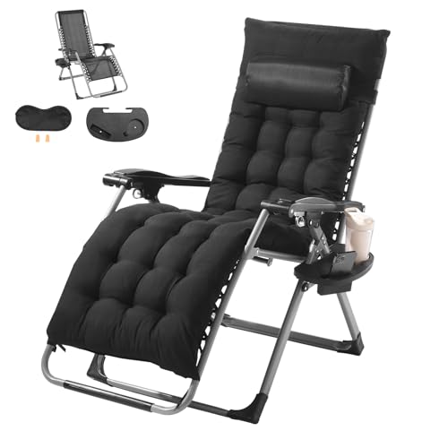 VEVOR Zero Gravity Chair, 26 inch Zero Gravity Recliner Lounge