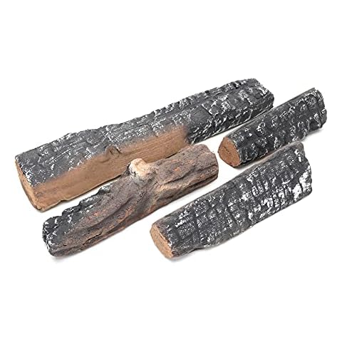 Skyflame Gas Fireplace Logs - Ceramic Wood Logs Set Cover