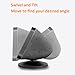 AutoSonic Stand Compatible with Echo Show 5 and 8 (1st Gen and 2nd Gen) Accessories Made for Echo Alexa | Swivel and Tilt | Magnetic Attachment | Black