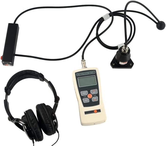 Economical Water Leak Detector, 1 Meter Depth Underground Pipe Leak Finder, LCD Spectral Analysis, Rugged Portable Leak Survey Meter