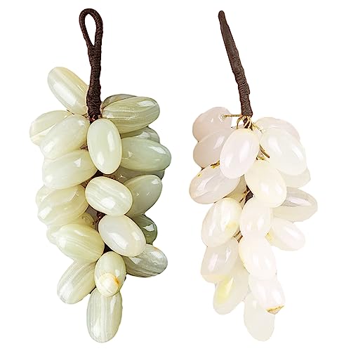 Uvas de jade natural adorno de piedra ideal para regalar a profesores 5