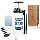 良匠 オイルチェンジャー エアー手動兼用 ポンプ 液体交換 抜き取り 安全弁・オイルホース付 (6.5L)