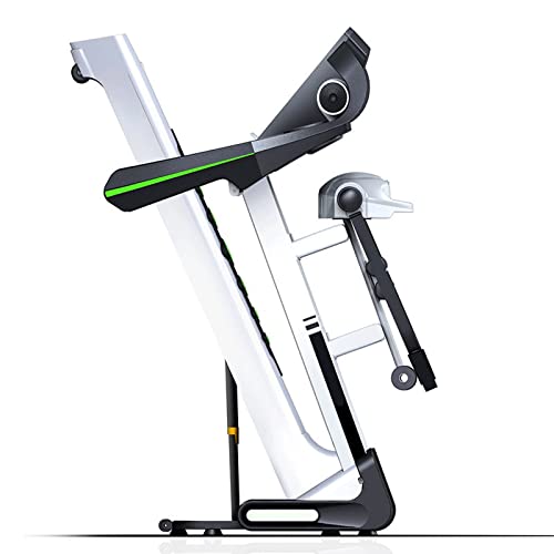 Image of Indoor Electric Treadmill Home Mute Shock Absorption Folding Multi-Functional Fitness Equipment (White)