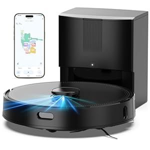 BOTLUXE Saugroboter mit Wischfunktion, Staubsauger Roboter mit Absaugstation 3.5L, 8000Pa Saugkraft, LiDAR Navigation, E10+ Saug und Wischroboter für Tierhaare Teppich Böden, APP Steuerung