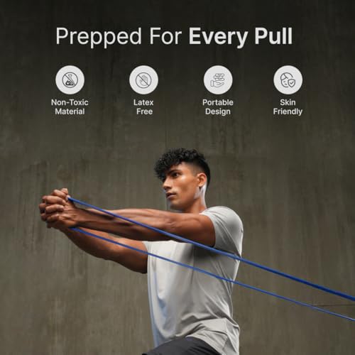 Image of CULT Heavy Resistance Band for Workout (18-40 kg) | Pull Up Assist Elastic Band for Home Exercise for Men & Women | Theraband & Gym Equipment (Blue)