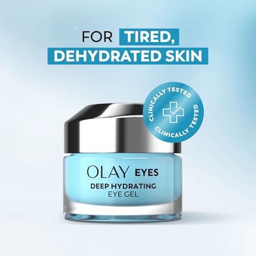Olay Eyes Deep Hydrating Eye Gel für müde, dehydrierte Haut mit Hyaluronsäure, 15 ml