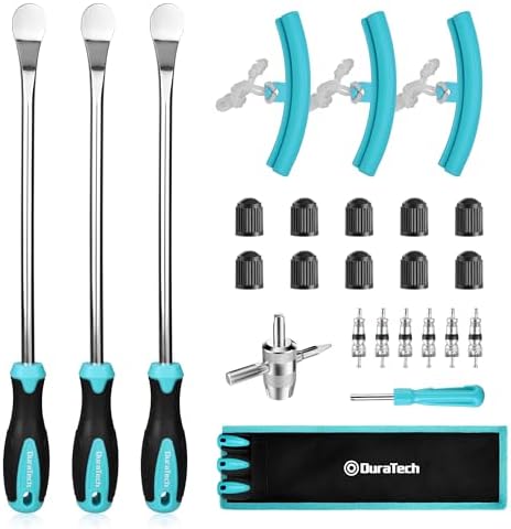 DURATECH 14.5" Steel Tire Spoons Tool Set, 24-Piece Tire Bar Remo...