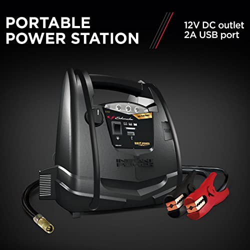 Schumacher Sj1331 Rechargeable Agm Jump Starter For Gas Diesel Vehicles - 800 Amps With Air Compressor And 12V Dc/Usb Power Station #TOP2