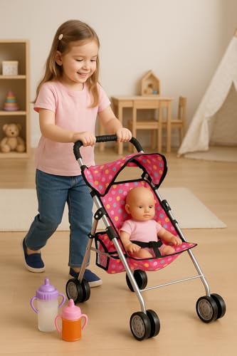 image for fash n kolor® - Doll Stroller My First Baby Doll Strollers Toy - Flow
